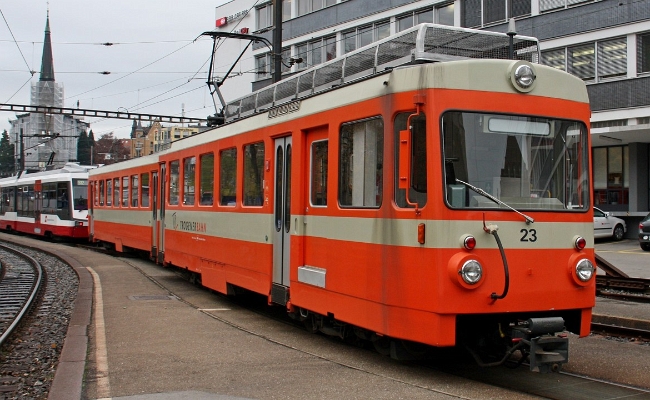 AB TB BDe 4_8 23 St-Gall 121109 LP AB TB BDe 4/4 22 -- St-Gall -- 12.11.2009