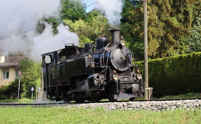 dfb-fo-hg-3-4-4-bcbouricloz DFB / BFD HG 3/4 4 -- Blonay -- 11.05.2018 -- Circulation sur le chemin de fer musée du Blonay-Chamby