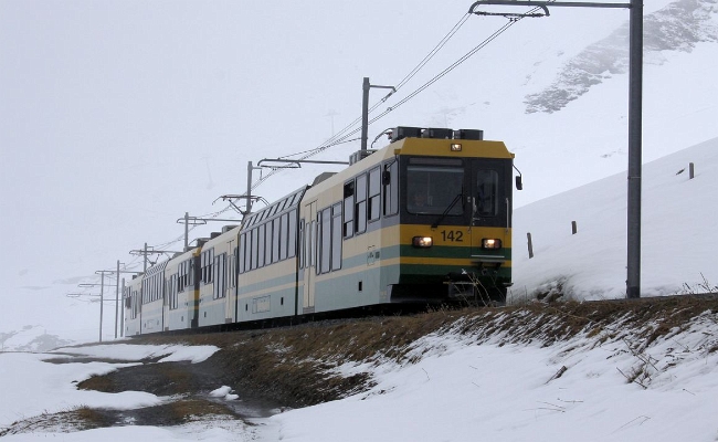 wab-bhe-4-8-142-144-kleine-scheidegg JB / WAB Bhe 4/8 142, 144 -- Kleine Scheidegg -- 14.05.2010