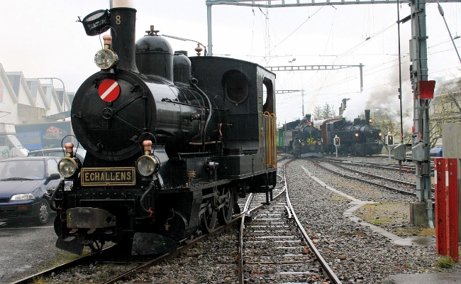 leb-g-3-3-8vevey LEB G 3/3 8 -- Vevey (MVR) -- 30.04.2008 -- Circulation pour le compte du chemin de fer musée du Blonay-Chamby