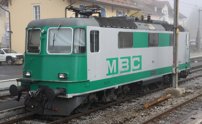 MBC Re 420 506-8 Le Sentier (2) MBC Re 420 506-8 -- Le Sentier (Réseau TRAVYS Vallée de Joux) -- 24.10.2013