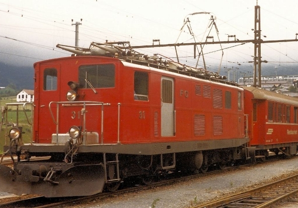 MGB / FO Locomotives HGe 4/4  I  31 - 37