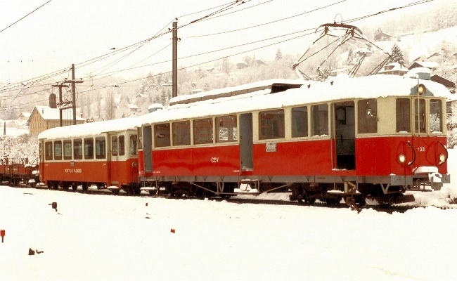 mvr-bde-4-4103-b212-2xm-blonay MVR (CEV) BDe 4/4 103, B212, 2x M -- Blonay -- 01.1984