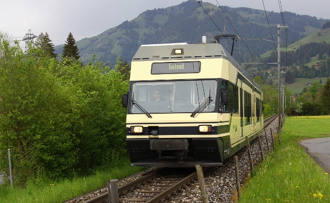 mvr-be-2-6-7004-saanen MVR Be 2/6 7004 -- Gstaad (MOB) -- 14.05.2011 -- Rare circulation en trafic régional Saanenland-Simmental