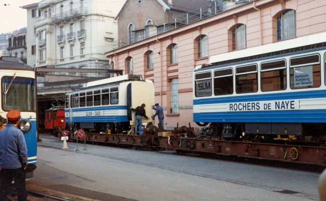 mvr-bhe-4-8-301-livraison-2 MVR Bhe 4/8 301 -- Montreux -- 07.03.1983 -- Livraison de SLM