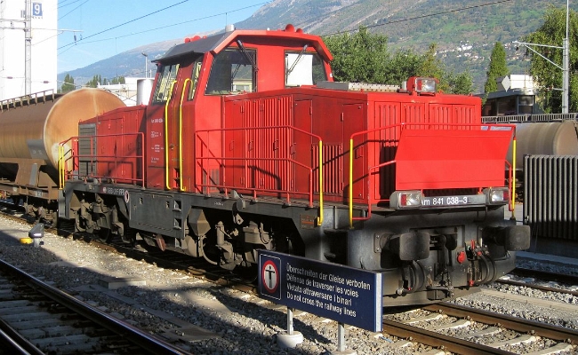 sbb-am-841-038-3-visp SBB CFF FFS, Am 841 038-3 -- Visp -- 20.09.2010