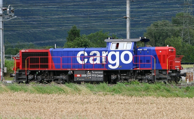 sbb-am-843-054-8-st-triphon SBB CFF FFS, Am 843 054-8 -- St-Triphon -- 17.07.2009