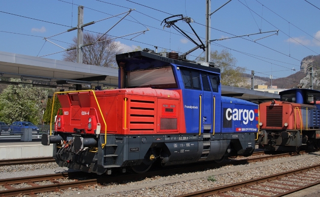 CFF Eem 923 024-4 Oesimgen SBB CFF FFS, Eem 923 024-4 -- Oensingen -- 19.04.2019