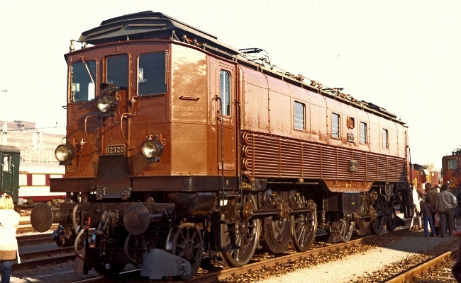 sbb-be-12320-basel SBB CFF FFS HISTORIC, Be 4/6 12320 -- Basel -- 10.1982 -- Exposition Eisenbahn 82