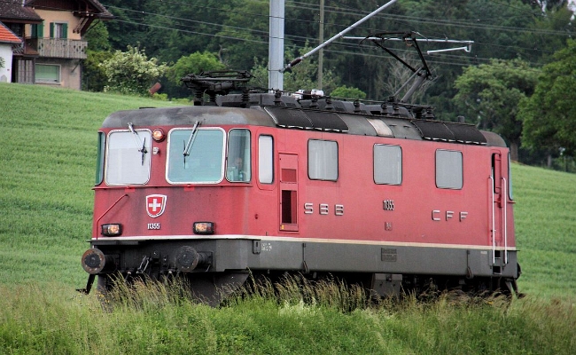 sbb-re-11355-oron SBB CFF FFS, Re 4/4 III 11355 -- Oron -- 11.06.2010 (LP)