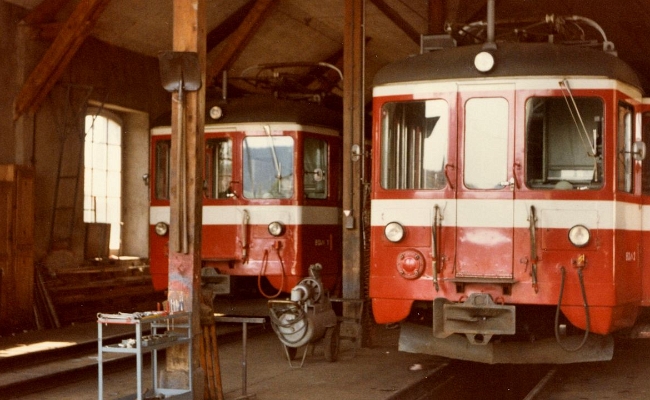 transn-bde-4-4-1-2-ponts-de-martel TransN BDe 4/4 1, 2 -- Les Ponts de Martel -- 07.1983 (CMN)