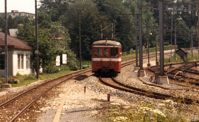 transn-bde-4-4-3-chaux-de-fonds TransN BDe 4/4 3 -- La Chaux de Fonds -- 07.1983