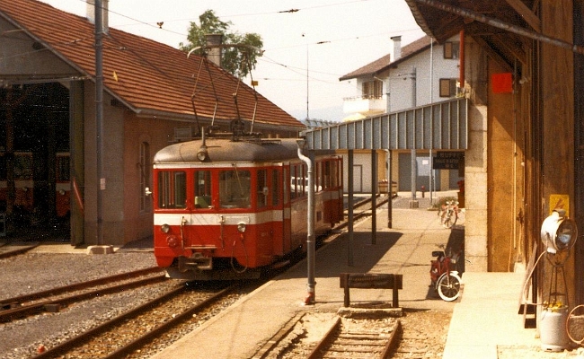 transn-bde-4-4-3-ponts-de-martel TransN BDe 4/4 3 -- Les Ponts de Martel -- 07.1983 (CMN)