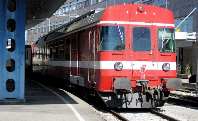 transn-rbde-567-315-7-bulle-tpf TransN RBDe 567 315-7 -- Bulle TPF -- 10.04.2009 -- Automotrice louée par les TPF