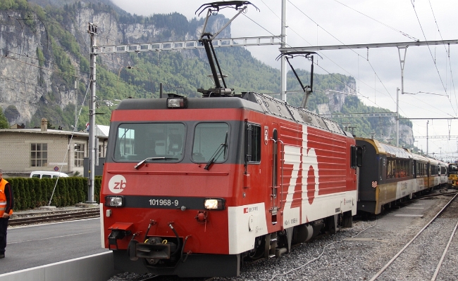 ZB HGe 4_4 101 968-9 Meiringen ZB HGe 4/4 101 968-9 -- Meiringen -- 14.05.2010
