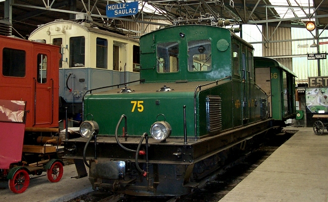 bc-gf75-chaulin BC / G+F Ge 4/4 75 -- Chamby musée -- 12.06.2000