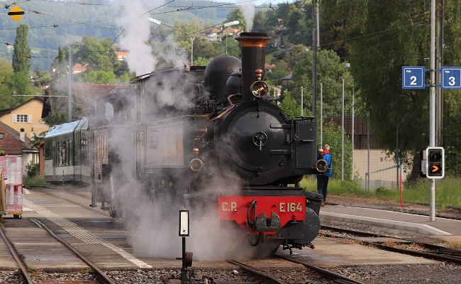 cp-g-2x-2-2-164-blonay CP (La traction) G 2x 2/2 164 -- Blonay -- 11.05.2018