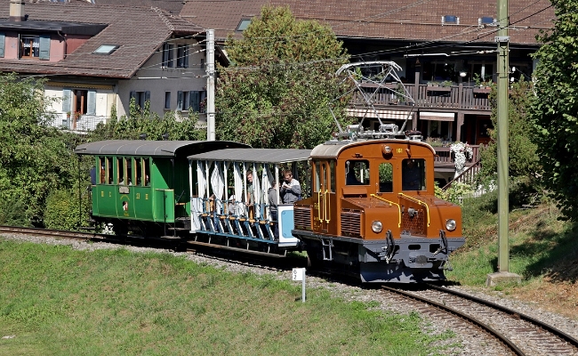 rhb-g-4-4-161-bcchaucey RhB Ge 4/4 161 -- Blonay -- 08.09.2018