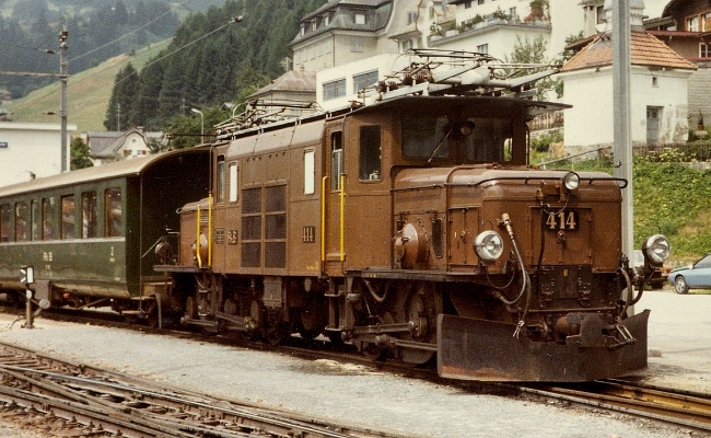 rhb-ge-6-6-414-disentis RhB, Ge 6/6 414 -- Disentis -- 07.1982