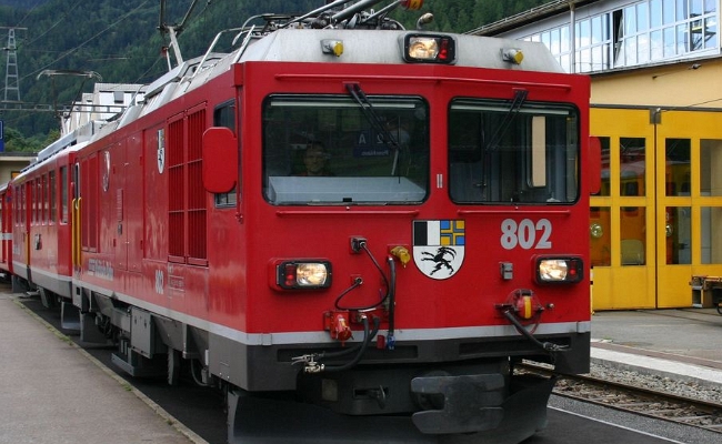 rhb-gm-4-4-802-poschiavo RhB, Gem 4/4 802 -- Poschiavo -- 07.07.2009