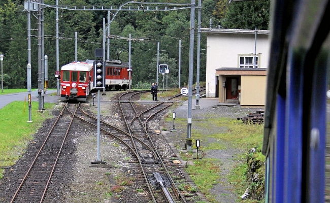 ZB LSE Obermatt ZB Derniers trains sur le secteur crémaillère de Grünenwald -- 17.09.2010